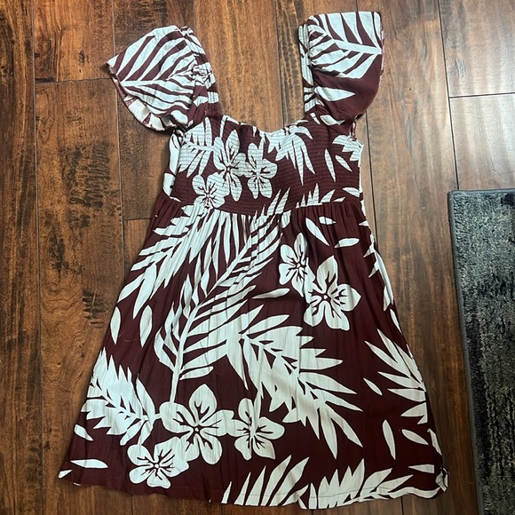 Roxy Oceanview Tie-Front Flutter-Sleeve Mini Dress - Picture 8 of 10